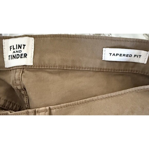 Flint and Tinder 365 Brown Tapered Fit 5-Pocket Men’s Pants Size 34 x 36 - Picture 6 of 9
